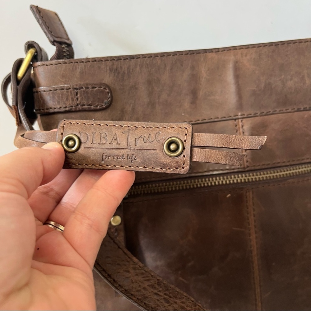 Diba True‎ Dark Brown Leather Crossbody Bag - Picture 5 of 7